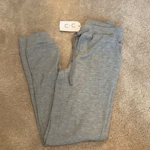 Grey waffle kit joggers